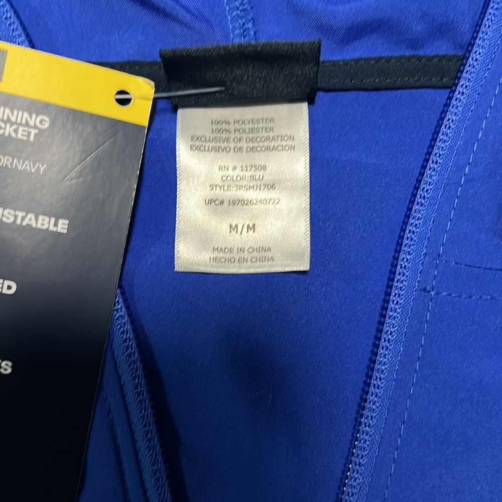 Vector blue/vector navy Reebok training jacket - Picture 4 of 6